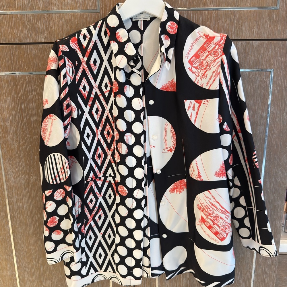 Hermes silk blouse